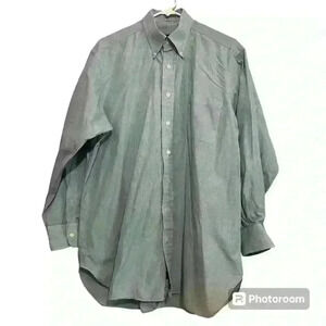 Robert Talbott blue button-down men’s dress shirt. Size 16 1/2-34